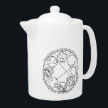 Responsible Adult - Circular Gallifreyan Teapot<br><div class="desc">"Universally Recognised as a Mature and Responsible Adult" written out in Circular Gallifreyan. English translation is part of the design.</div>