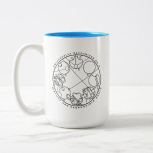 Responsible Adult - Circular Gallifreyan Two-Tone Coffee Mug