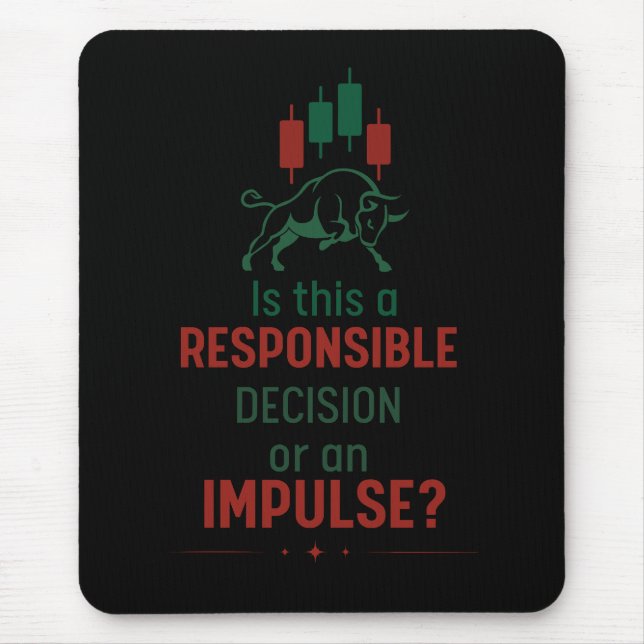 Responsible Decision – Trading Discipline Mouse Mat (Front)