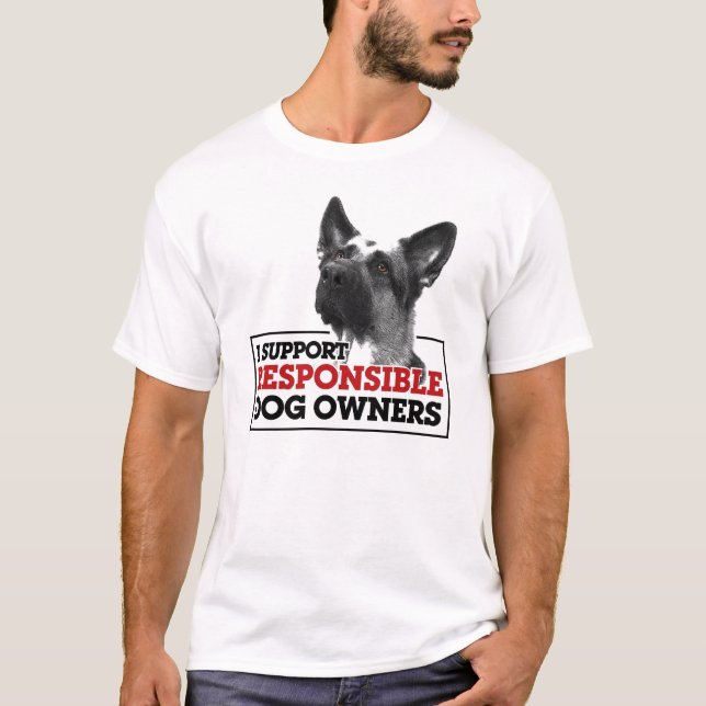 RESPONSIBLE OWNERS GSD T-Shirt (Front)