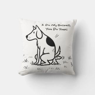 Responsible Pet Owner Dog Waste Reminder Cushion