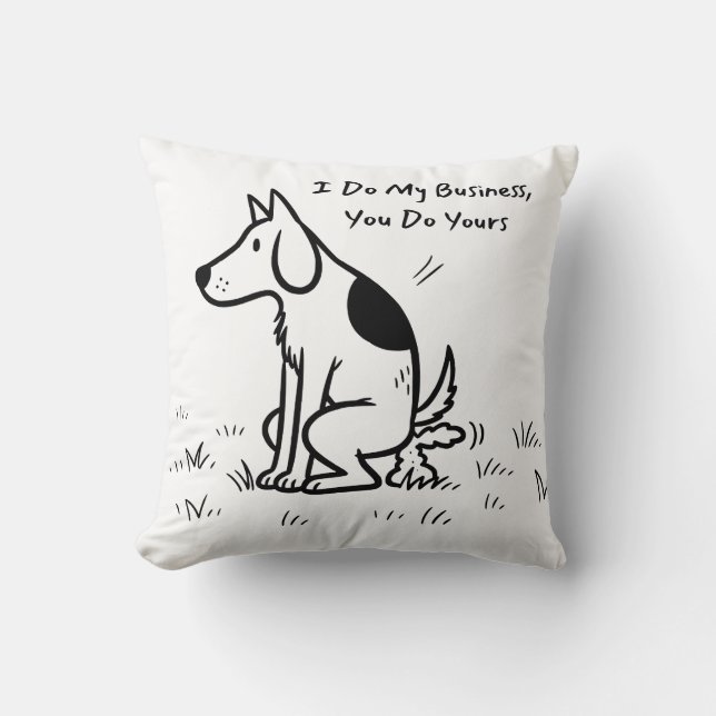Responsible Pet Owner Dog Waste Reminder Cushion (Front)