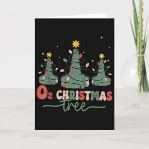 Resratory Therast Christmas Retro Oh Christmas Tre Card