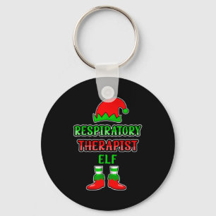 Resratory Therast Elf Resratory Therapy Christmas Key Ring