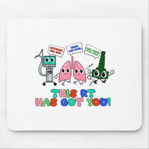 Resratory Therast Valentine’s Day Design Lung Squa Mouse Mat