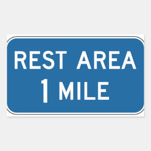 Rest Area Sign Stickers