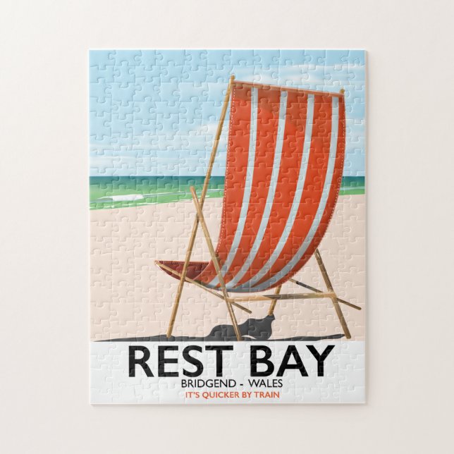 Rest Bay Bridge End Wales Jigsaw Puzzle (Vertical)