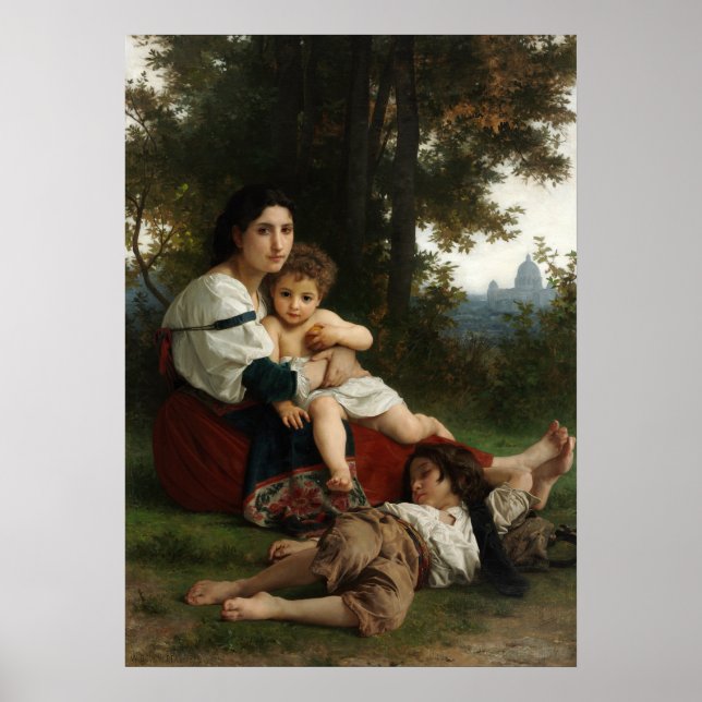 Rest by William-Adolphe Bouguereau Poster (Front)