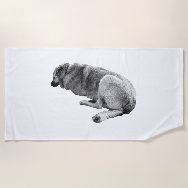 Rest Carries Anywhere Beach Towel (Front)
