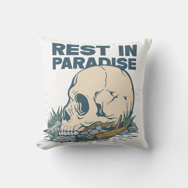 Rest in Paradise Cushion (Front)
