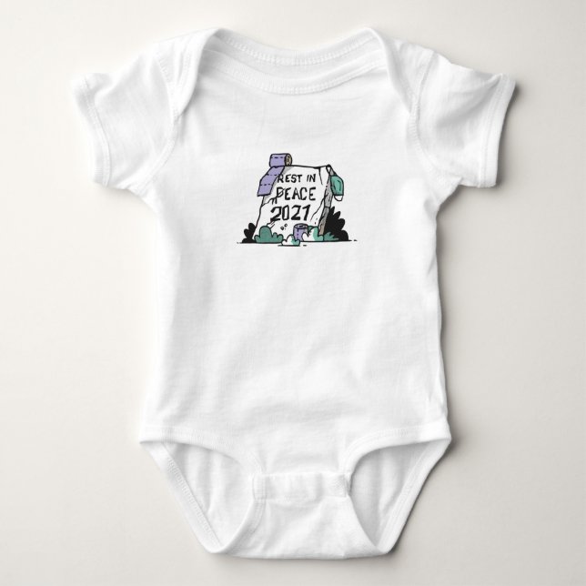 Rest in Peace 2021 Baby Bodysuit (Front)