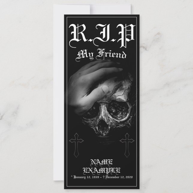 Rest in Peace my Friend (Front)