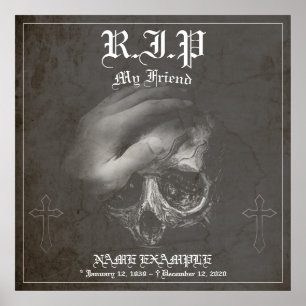 Rest in Peace my Friend - vintage Poster