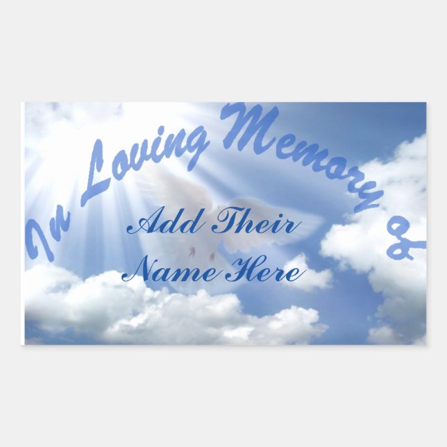 Rest In Peace_ Rectangular Sticker (Front)