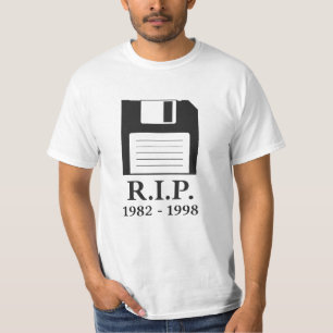 Rest in Peace RIP Floppy Disc T-Shirt