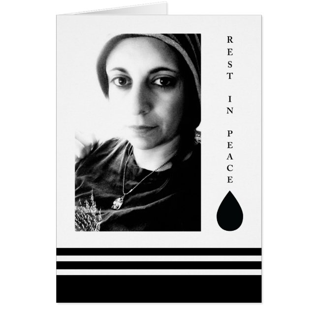 rest in peace tear drop (Front)
