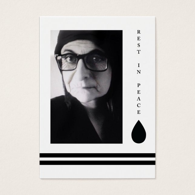 rest in peace tear drop (Front)