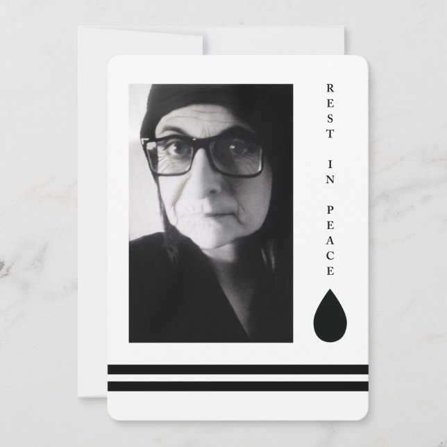 rest in peace tear drop (Front)