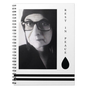 rest in peace tear drop notebook