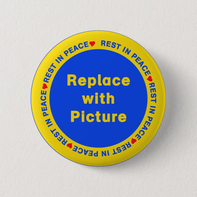 Rest In Peace Template Button (Front)