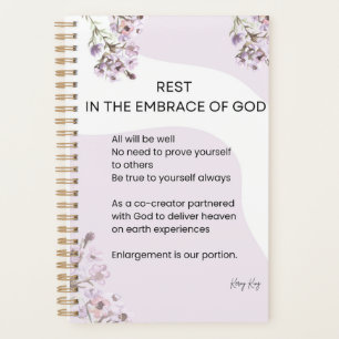 Rest In The Embrace Of God Poem Planner