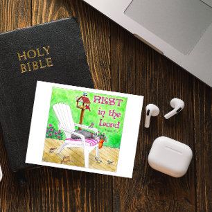 Rest in the Lord Inspirational Postcard