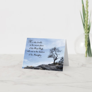 Rest in the Shadow of the Almighty -Scripture Card
