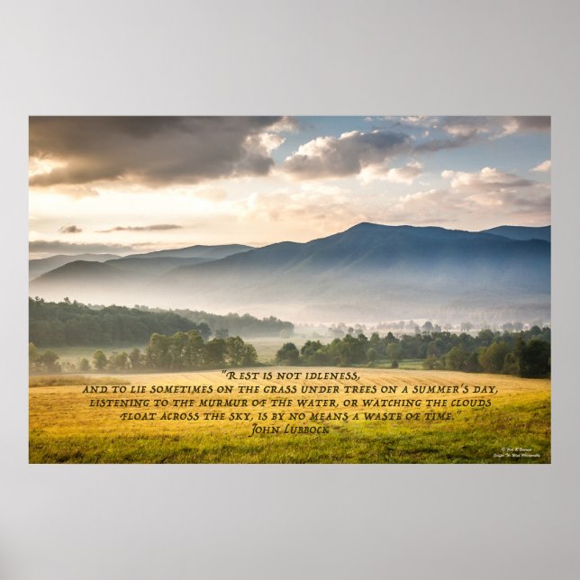 Rest is not Idleness Poster (Front)