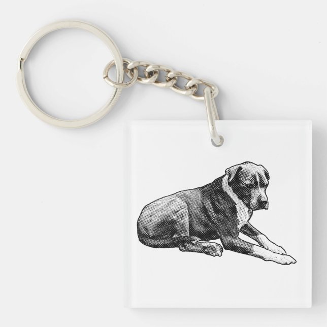 Rest Mark, Comic Accent Key Ring (Front)