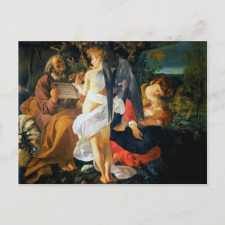Rest on the Flight into Egypt by Caravaggio (1596) Postcard