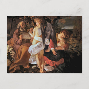Rest on the Flight Into Egypt by Caravaggio Postca Postcard