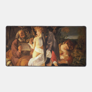 Rest on the Flight into Egypt (Caravaggio) Desk Mat