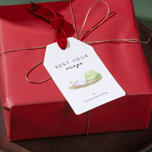 Rest Your Wings Personalised Cancer Support Gift Tags