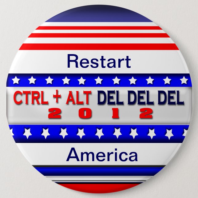 Restart America 6 Cm Round Badge (Front)