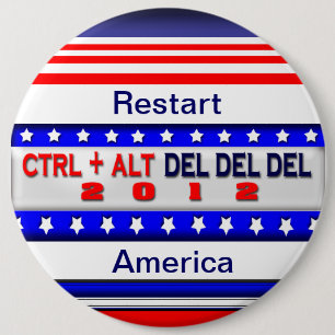 Restart America 6 Cm Round Badge