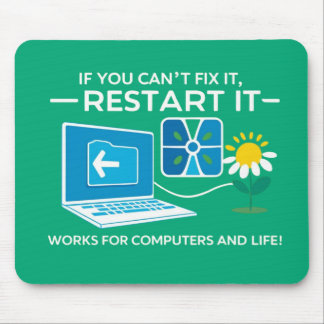 Restart and Refresh: Tech Wisdom with a Motivation Mouse Mat