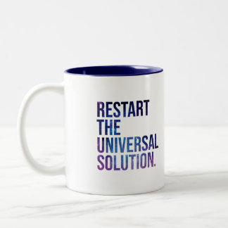 Restart the solution universal Two-Tone coffee mug