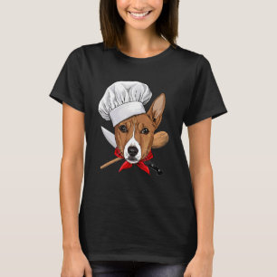 Restaurant African Basenji Chef Cook Kitchen Cooki T-Shirt