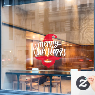 Restaurant and Office Christmas Window Cling