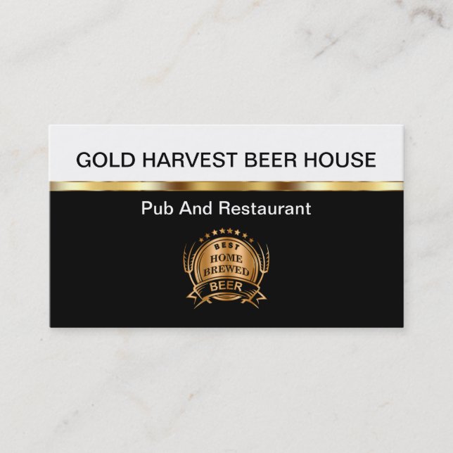 Restaurant And Pub Business Cards (Front)