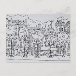 Restaurant Boulevard Montparnasse Paris, France Postcard