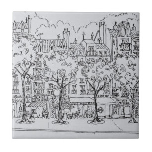 Restaurant Boulevard Montparnasse Paris, France Tile