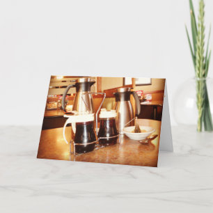 "Restaurant Breakfast Table" Get Well Card