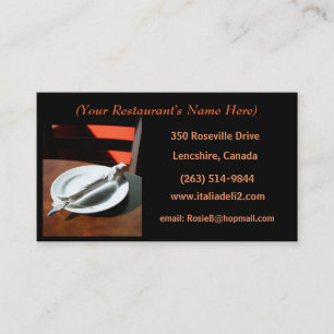 Restaurant Business Card