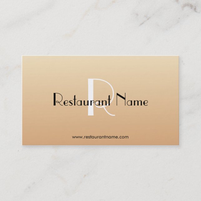 Restaurant - business cards (Front)