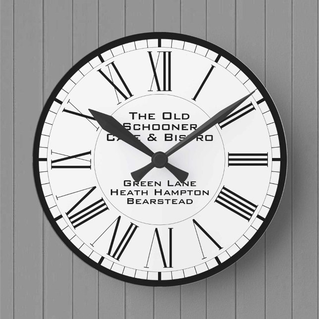 Restaurant Cafe & Bistro Themed Round Clock (Creator Uploaded)