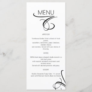 Restaurant Cafe Lounge Menu