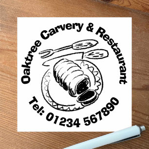 Restaurant & Carvery Business. Rubber Stamp