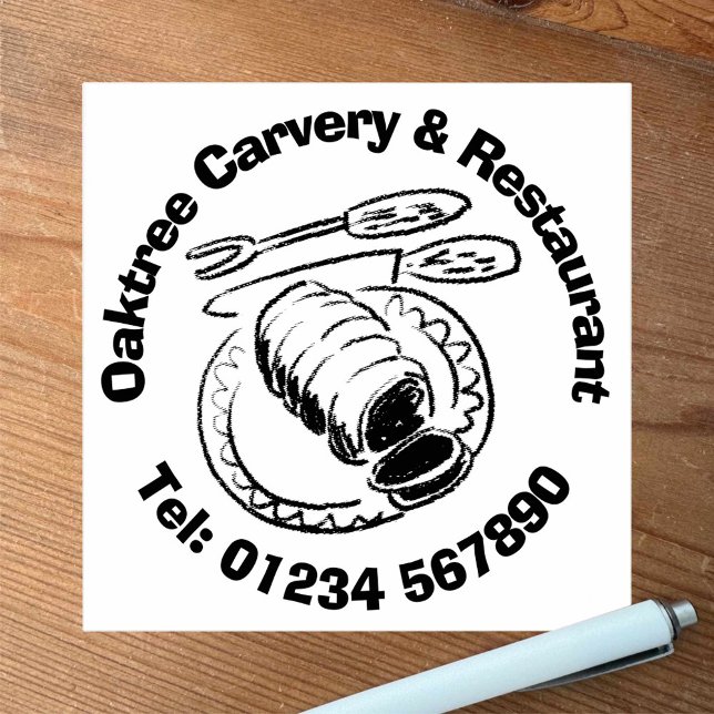 Restaurant & Carvery Business. Rubber Stamp (Creator Uploaded)