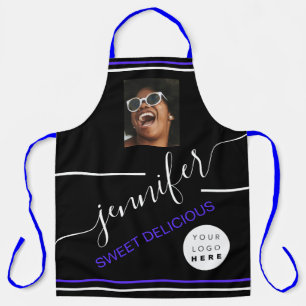 Restaurant  Catering Photo Logo Street Food Blue Apron